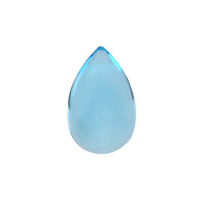 Swiss-Blue Topaz Pear Cabochon