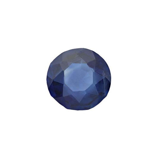 Sapphire Round Faceted Gemstone, AAA-Grade