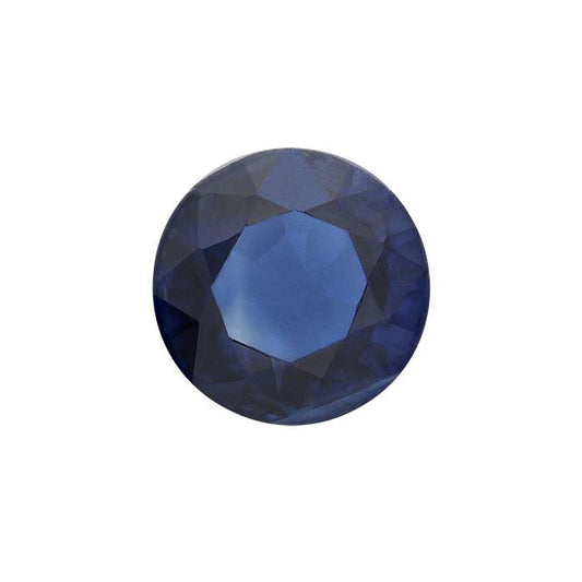 Safir 4 mm Rund Slipad Ädelsten, AAA-Kvalitet