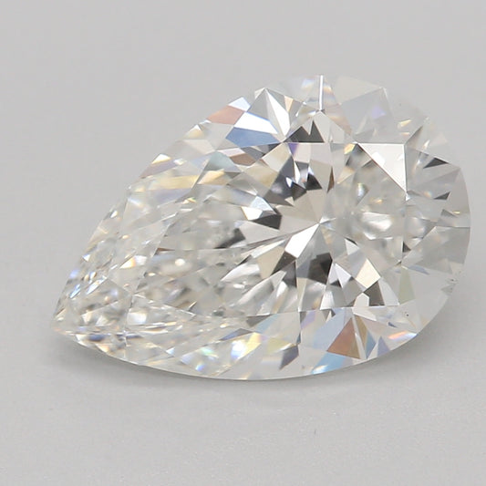 Labbod diamant 1,57 ct, Päron, F, VVS2