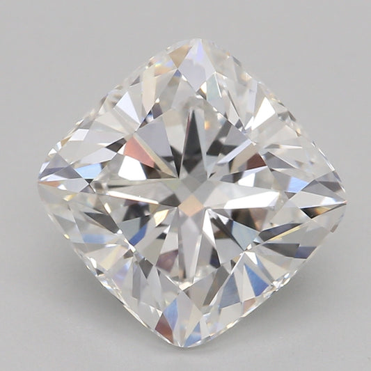 Lab-odlad diamant 2,09 ct, kuddfasett, E, VS1