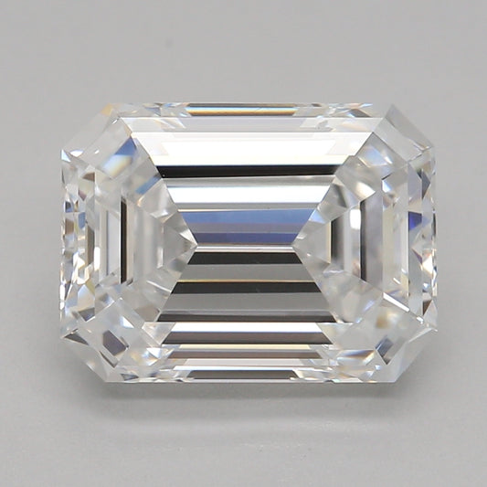 Lab-odlad diamant 2,08 ct, smaragdslipning, F, VVS2