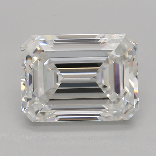 Lab-odlad diamant 2,08 ct, smaragdslipning, F, VVS2
