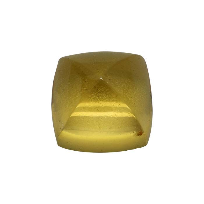 Citrino 6 mm pagalvėlės formos cukraus kepalo kabošonas