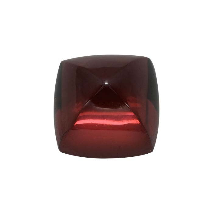 Garnet Cushion Sugarloaf Cabochon