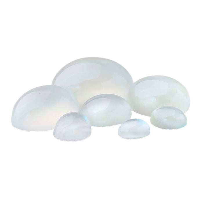 White MoonStones Oval Cabochons, AA-Grade