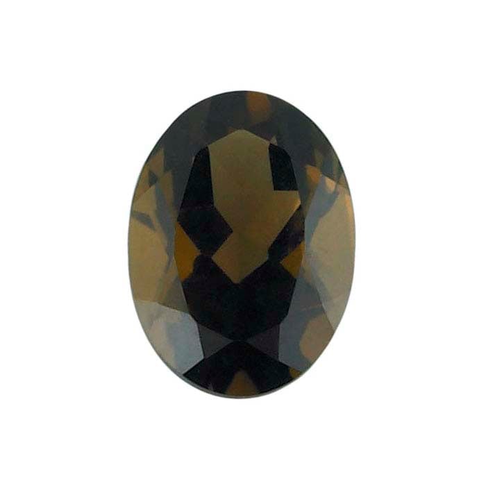 Smoky Quartz Oval Faceted Gemstones, AA-Grade