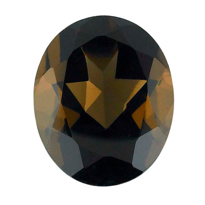 Smoky Quartz Oval Faceted Gemstones, AA-Grade