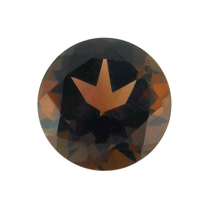 Smoky Quartz Round Faceted Gemstones, AA-Grade