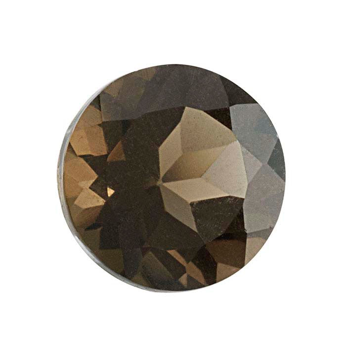 Smoky Quartz Round Faceted Gemstones, AA-Grade