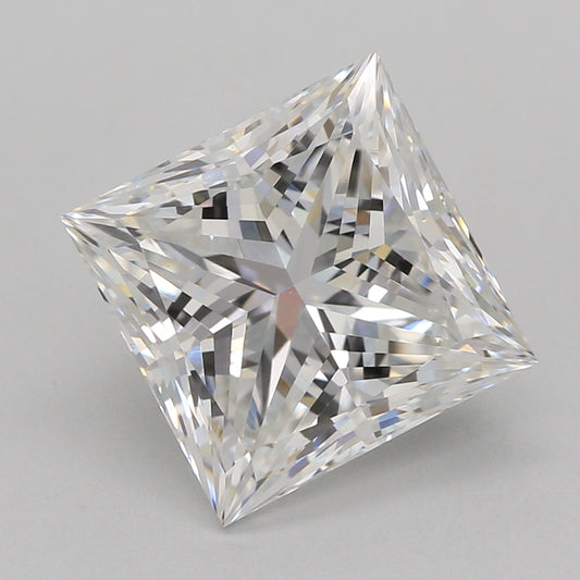Lab-odlad diamant 2,55 ct, Princess, F, VVS2