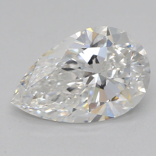 Lab-odlad diamant 1,08 ct, päron, E, VVS2