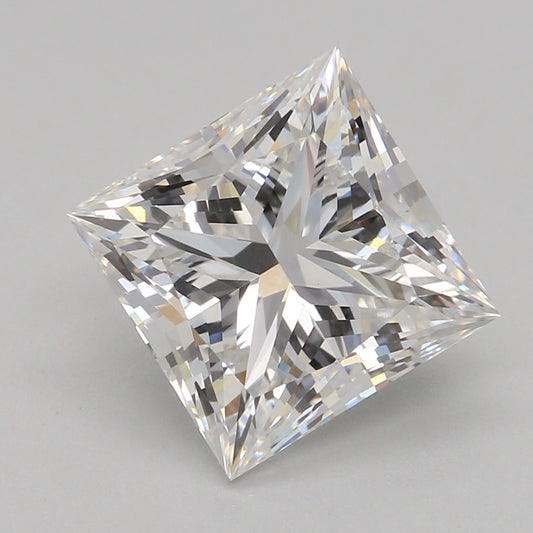 Lab-odlad diamant 2,54 ct, Princess, E, VVS2