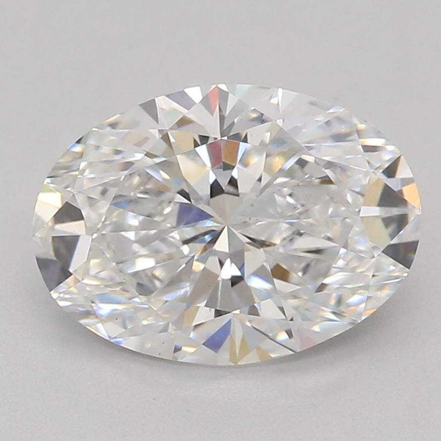 Lab-odlad diamant 1,34 ct, oval, D, VS1