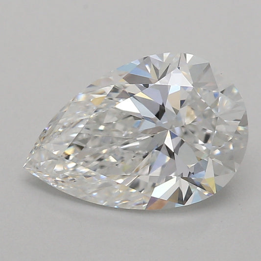 Lab-odlad diamant 1,04 ct, päron, E, VVS2