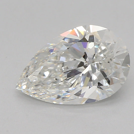 Lab-odlad diamant 1,04 ct, päron, F, VVS2