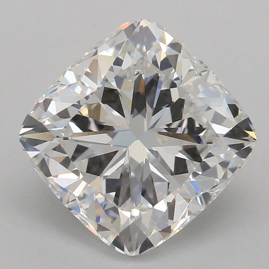 Lab-odlad diamant 2,59 ct, kuddfasett, E, VVS2