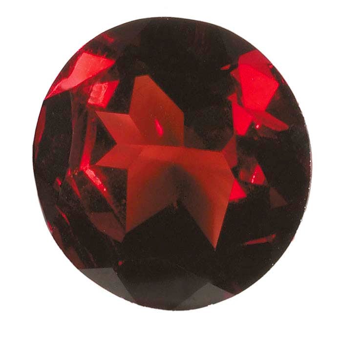 Garnet Round Faceted Gemstones, AA-Grade