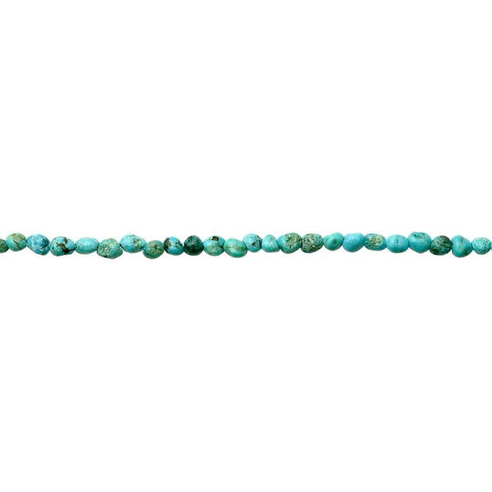 Filo di Perle Nugget in Turchese Cinese da 4mm
