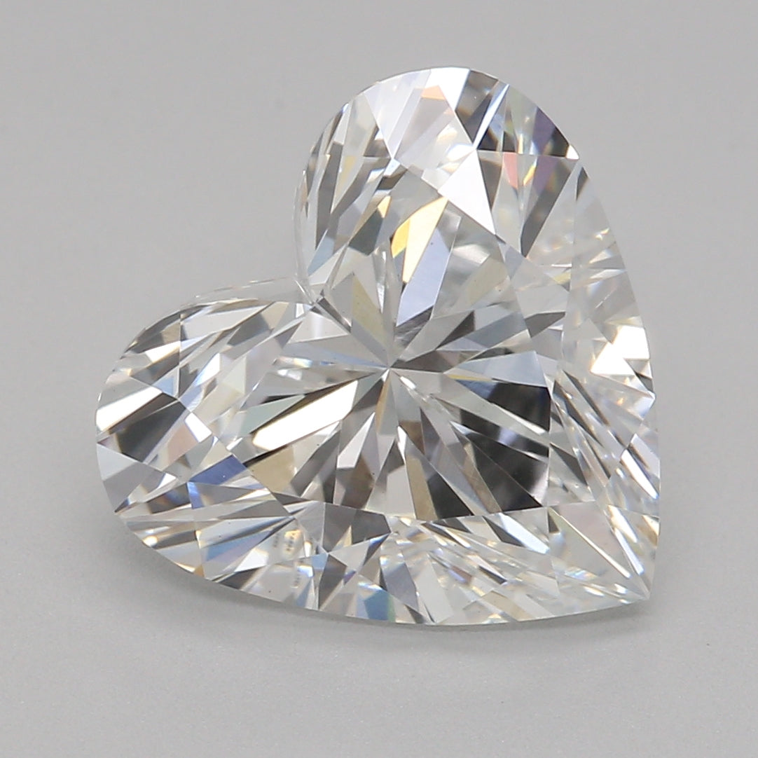 Labbod diamant 2,59 ct, hjärta, E, VS1
