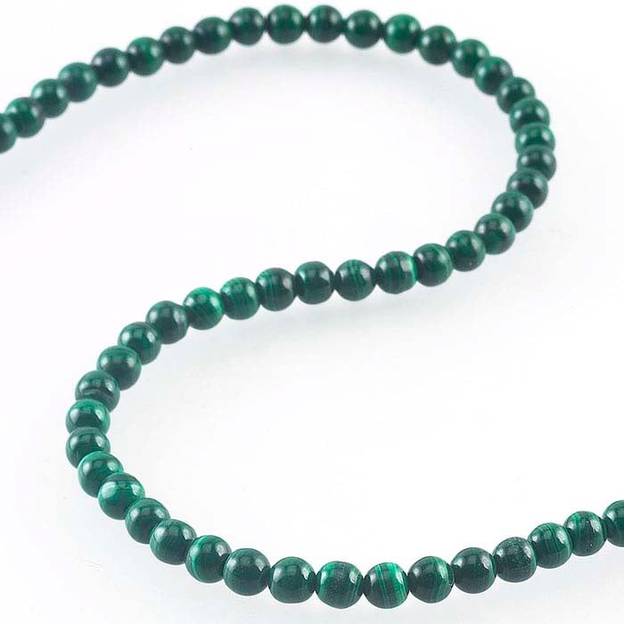 Malachite Round Bead Strand