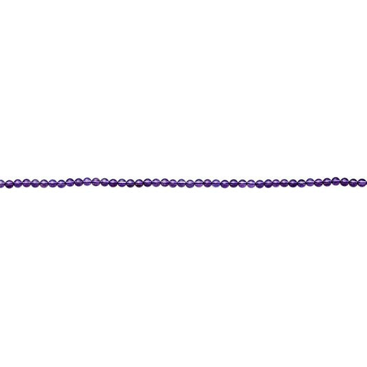 Amethyst Round Bead Strand