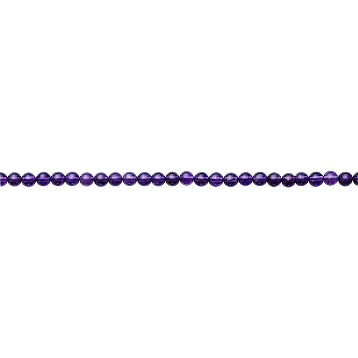 Amethyst Round Bead Strand