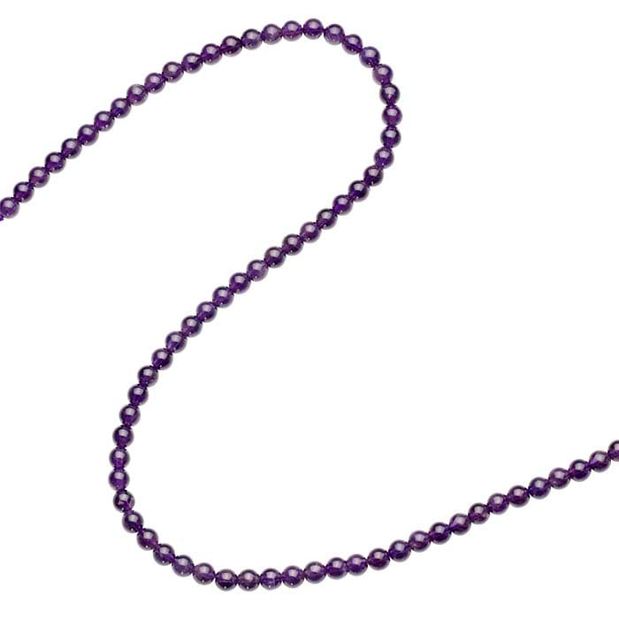 Amethyst Round Bead Strand