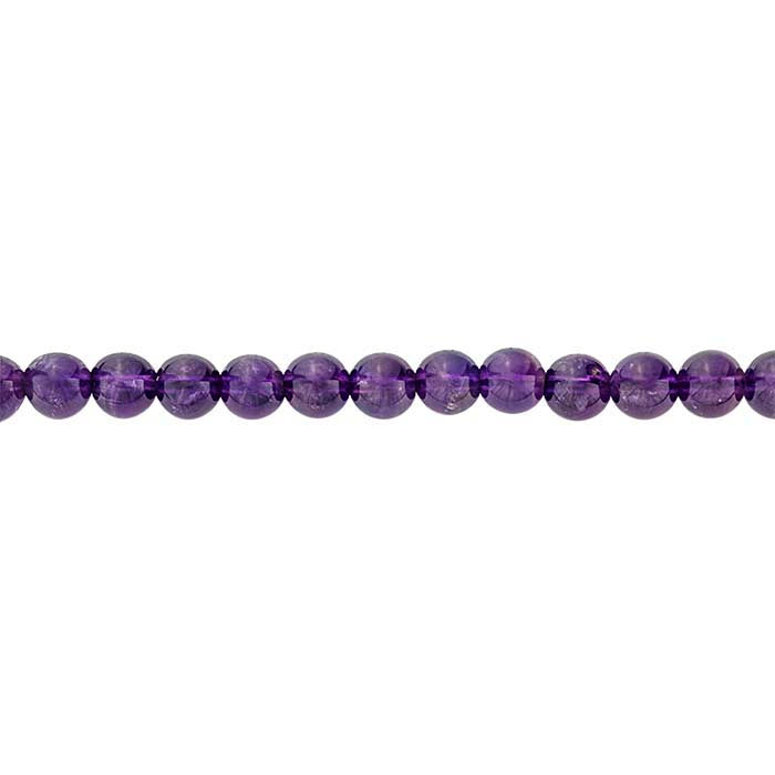 Amethyst Round Bead Strand