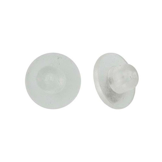 Cuscinetto in Gomma Trasparente 9,52mm per Orecchino a Clip