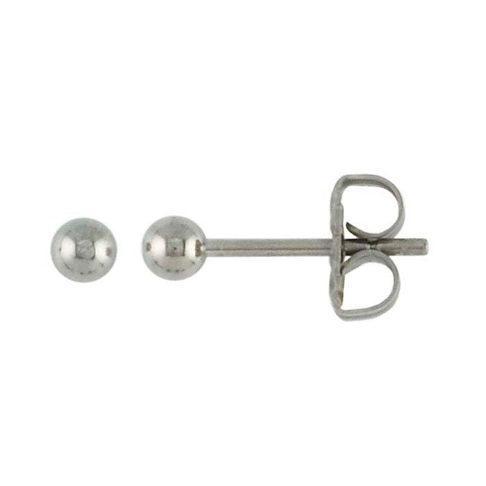 Titanium 3mm Ball Post Earrings