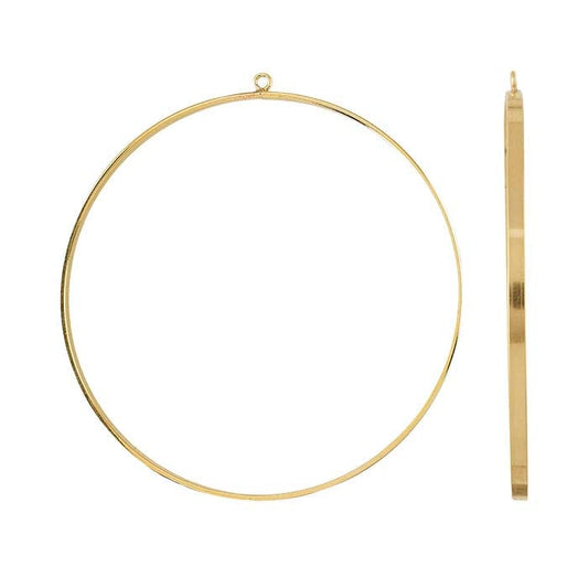 14/20 Yellow Gold-Filled Flat-Wire Round Component