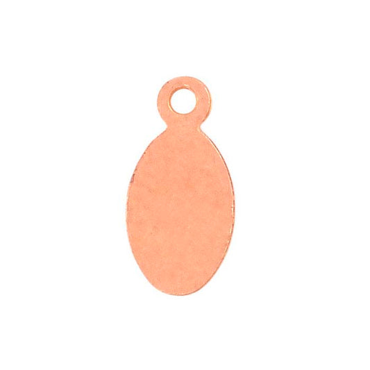 14/20 Roségoud Gevuld 10,9 x 5,3 mm Ovaal Label, 0,51 mm