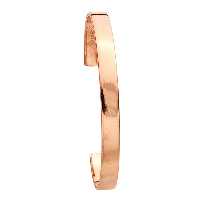 Copper Cuff Bracelet, 6.35 mm