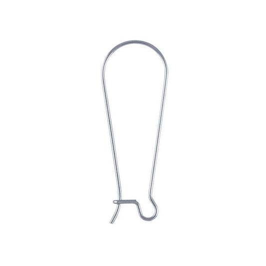 Surgical Steel 33.3mm Kidney Ear Wire