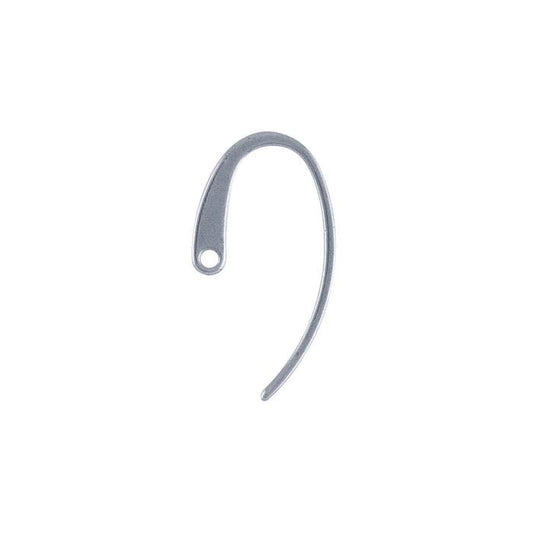 Surgical Steel Flattened Ear Wire with Hole