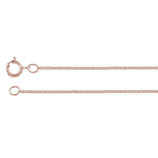 14/20 Rose Gold-Filled Oval Cable Chain
