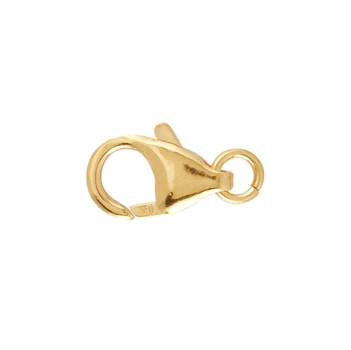 Chiusura a moschettone in oro giallo 14/20 gold-filled 14,8 x 7,5 mm con anello aperto