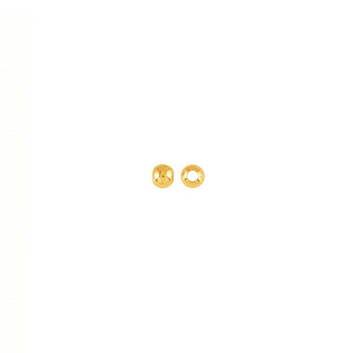 14K Yellow Gold Round Seamless Bead