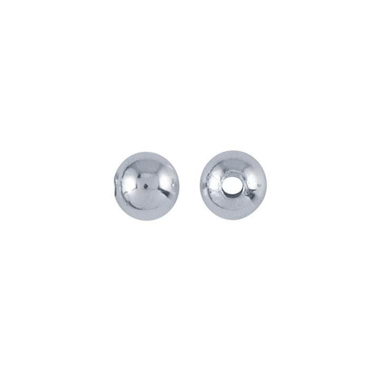 14K White Gold 3mm Round Bead