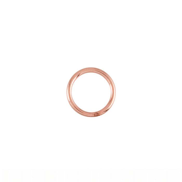 Anello chiuso rotondo 5,5 mm placcato oro rosa 14/20