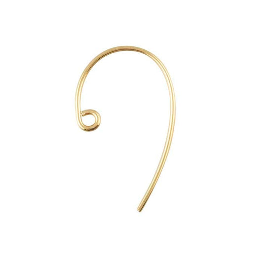 14/20 Yellow Gold-Filled Ear Wire with Inside Loop