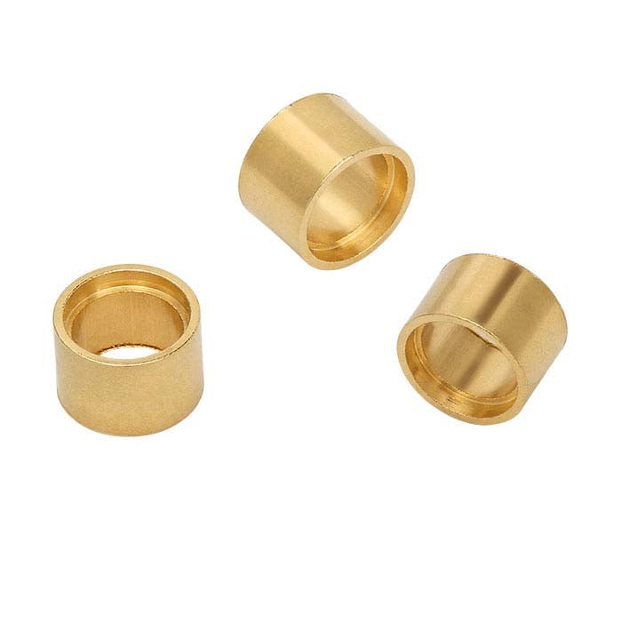 Impostazione castone a tubo rotondo da 3,25 mm in oro giallo 14K