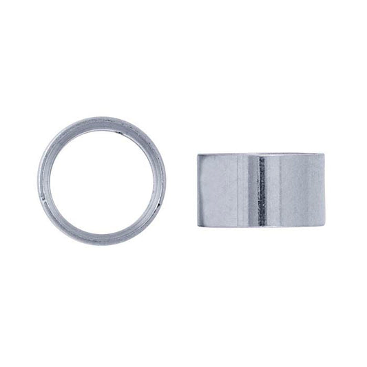 14K White Gold 3mm Round Tube Bezel Setting