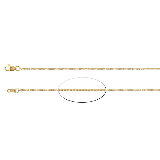 18K Yellow Gold Cable Chain