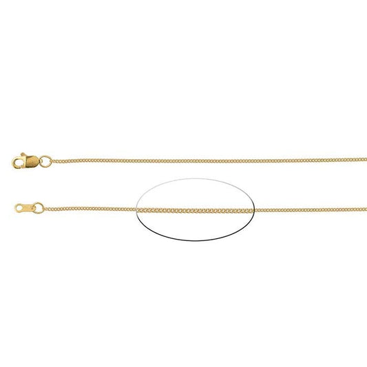 18K Yellow Gold Fine Curb Chain