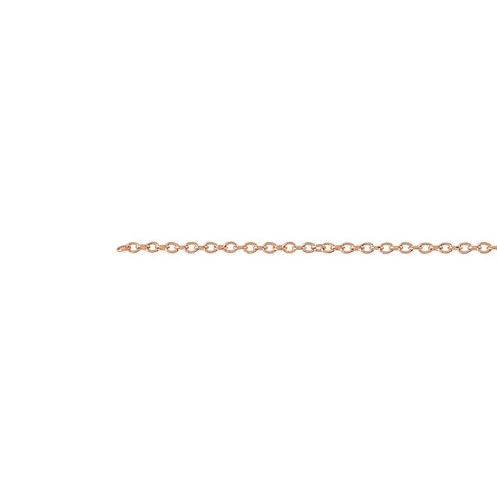 14K Rose Gold Oval Cable Chain
