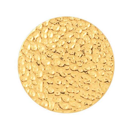 14/20 Geel Goud Gevuld 12mm Kiezel-Textuur Schijf, 28 Ga.
