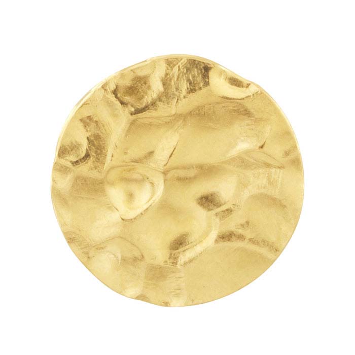 14/20 Yellow Gold-Filled Hammered Disc