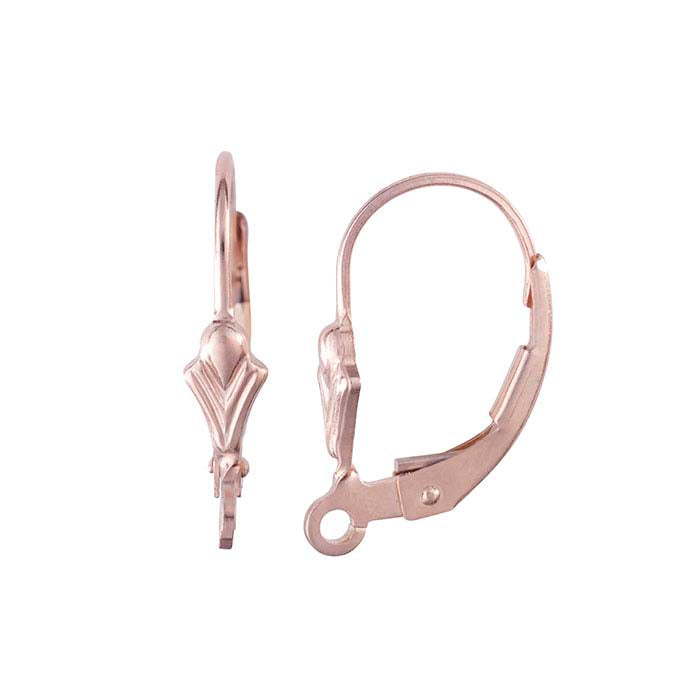 Fleur-de-Lis Lever-Back Ear Wire